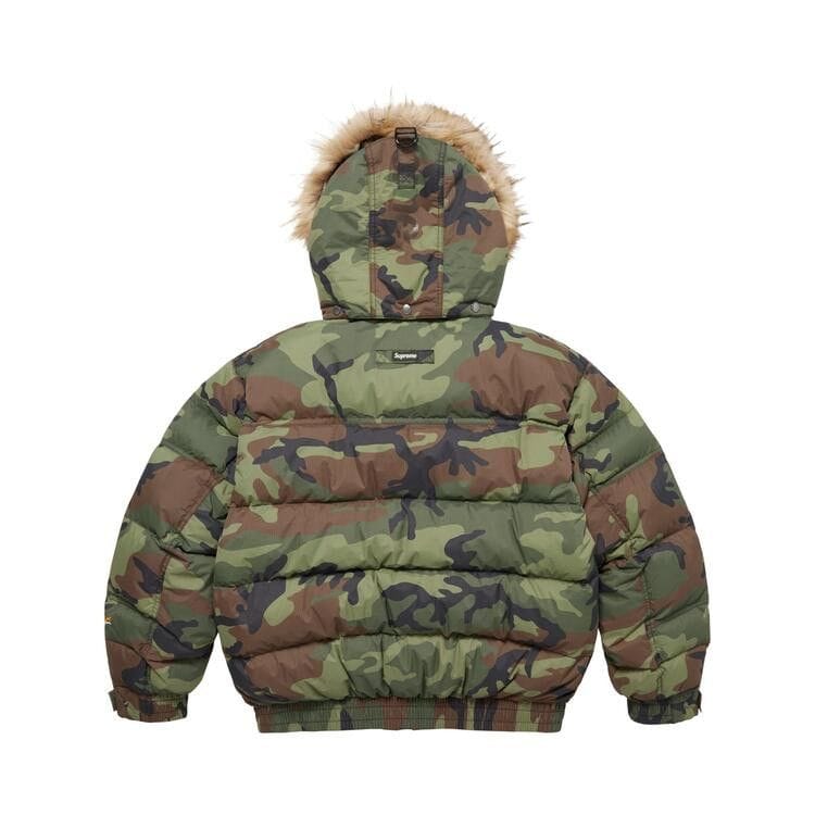 Supreme Facemask 700-Fill Down Puffer Jacket Woodland Camo