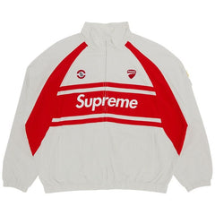 Supreme x Ducati Track Jacket Light Grey
