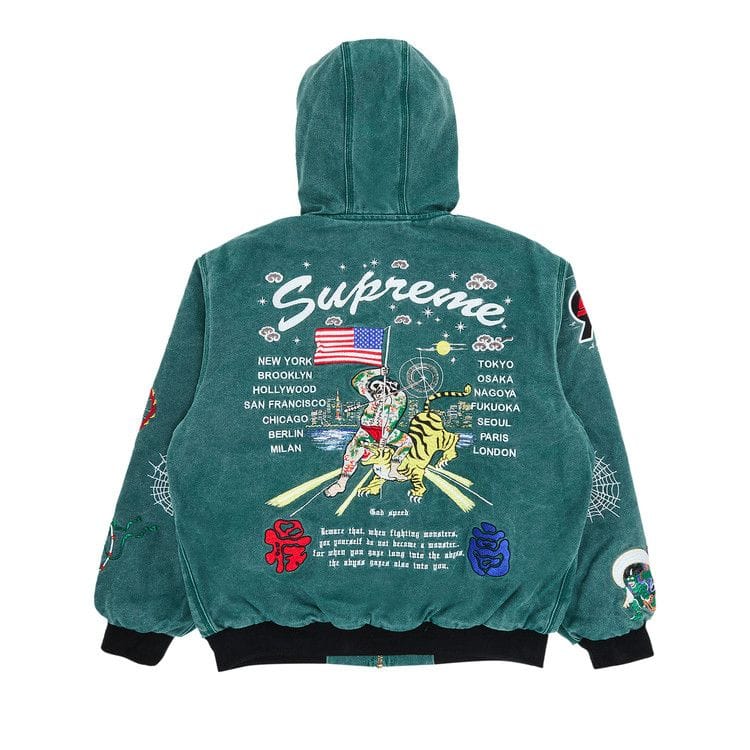 Supreme AOI Hooded Work Jacket Teal