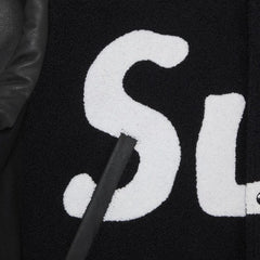 Supreme Big Logo Chenille Varsity Jacket Black