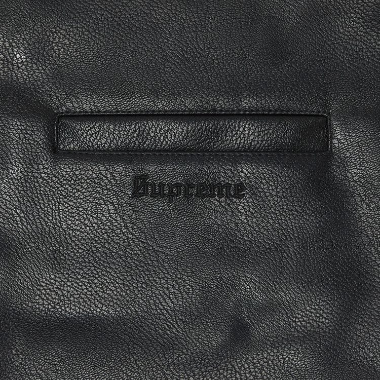 Supreme x Toy Machine Faux Leather Vest Black