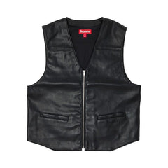 Supreme x Toy Machine Faux Leather Vest Black