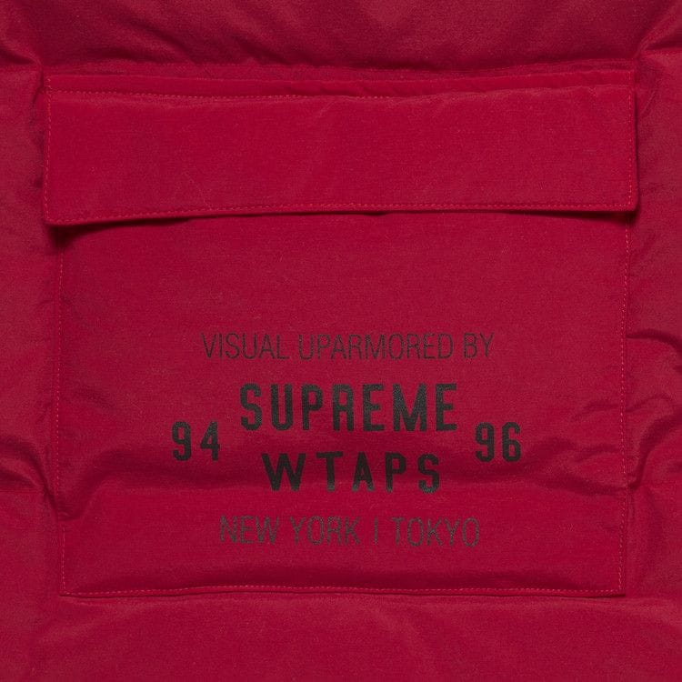 Supreme x WTAPS Tactical Down Vest Red