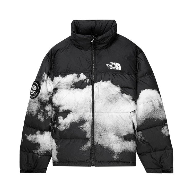 The North Face Printed 92 Retro Anniversary Nuptse Jacket Black