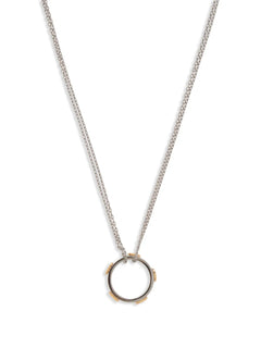 logo charm necklace