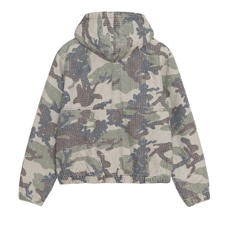 Stussy Needlepunch Work Jacket Woodland Camo