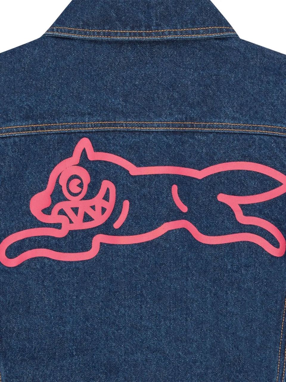 logo-print denim jacket