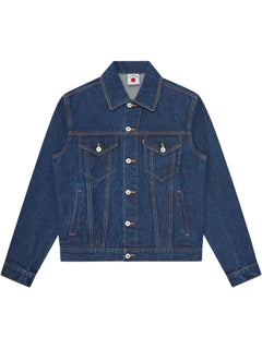 logo-print denim jacket