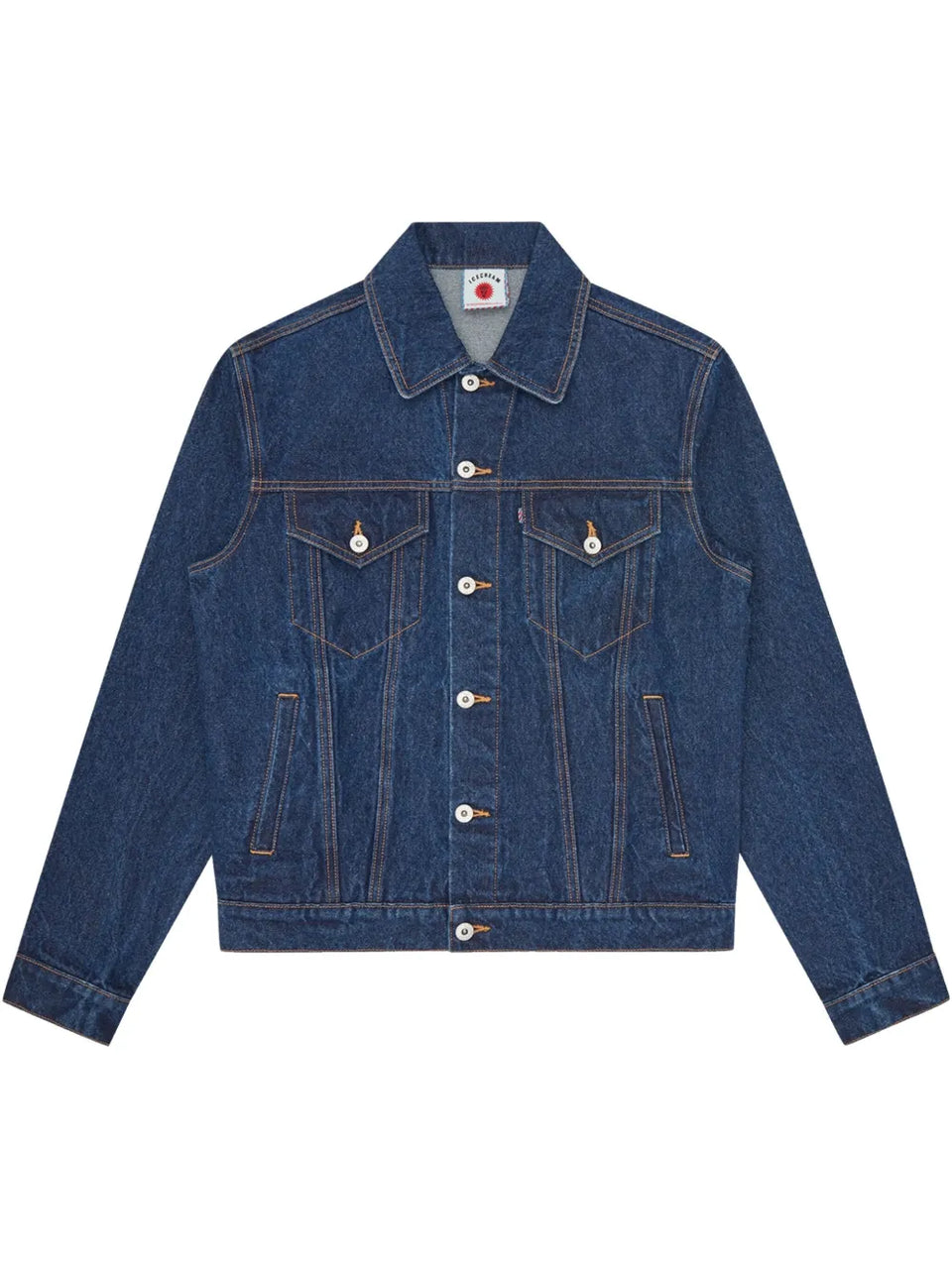 logo-print denim jacket