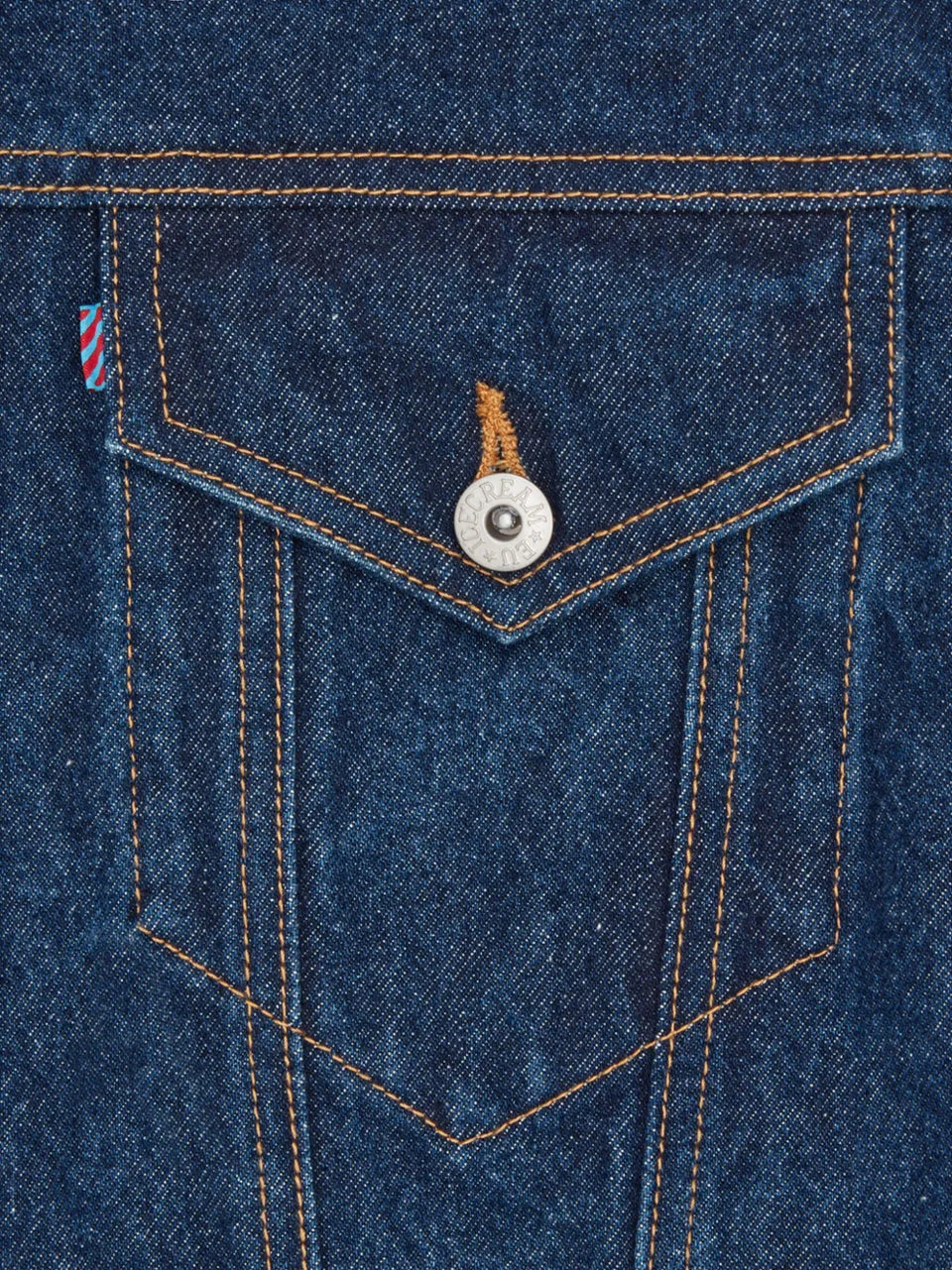 logo-print denim jacket