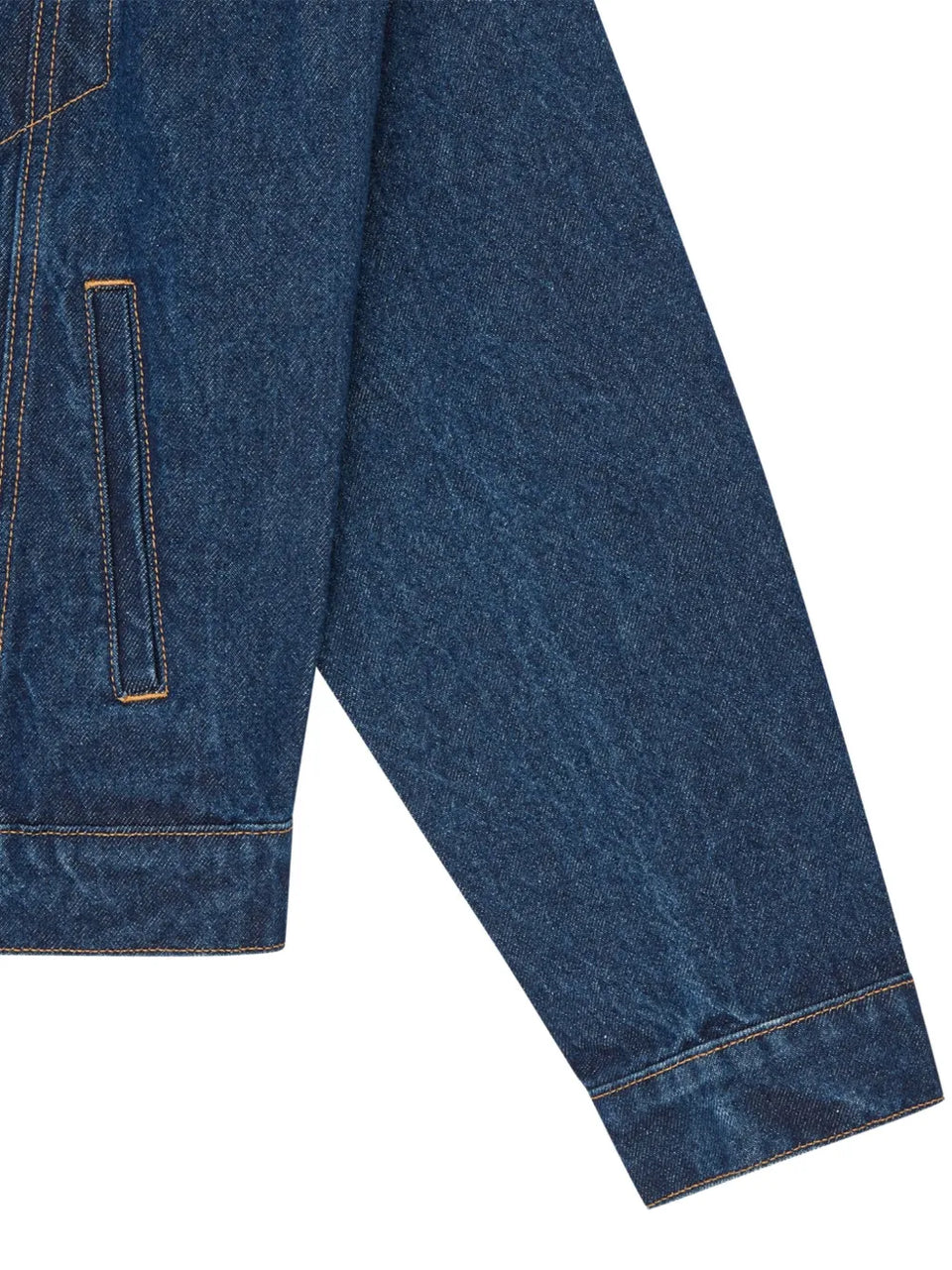 logo-print denim jacket
