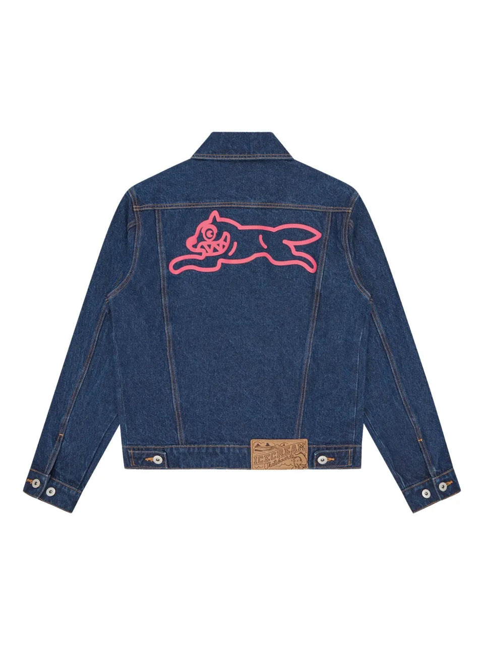 logo-print denim jacket