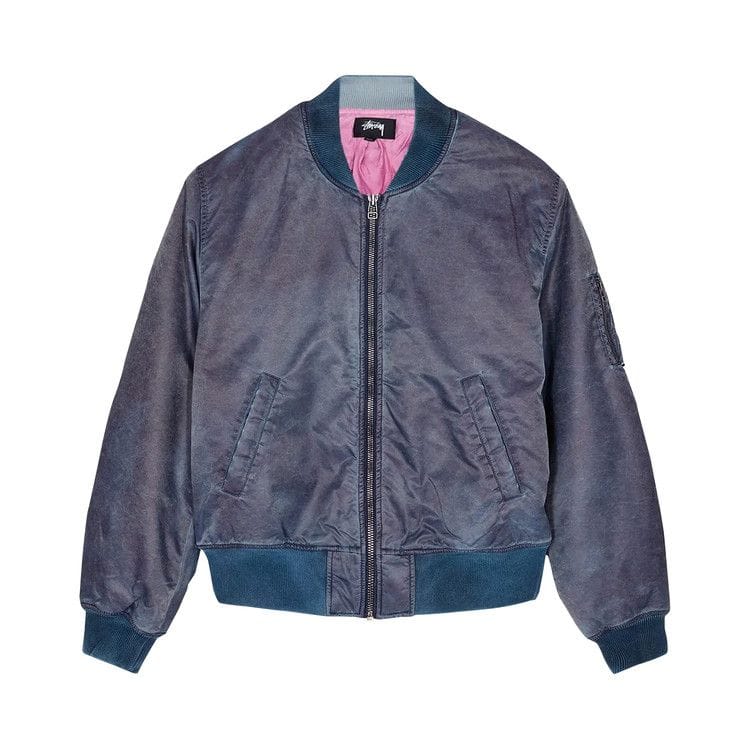 Stussy Dyed Nylon Bomber Navy