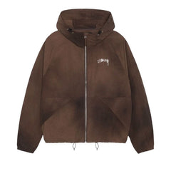 Stussy Wave Dye Beach Shell Jacket Coffee