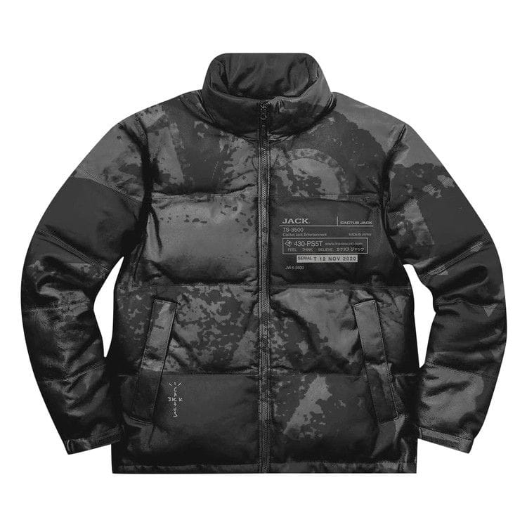 Cactus Jack by Travis Scott x PS5 System Reflective Down Puffer Black