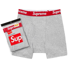 Supreme x Hanes Boxer Briefs (2 Pack) Heather Grey