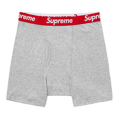 Supreme x Hanes Boxer Briefs (2 Pack) Heather Grey