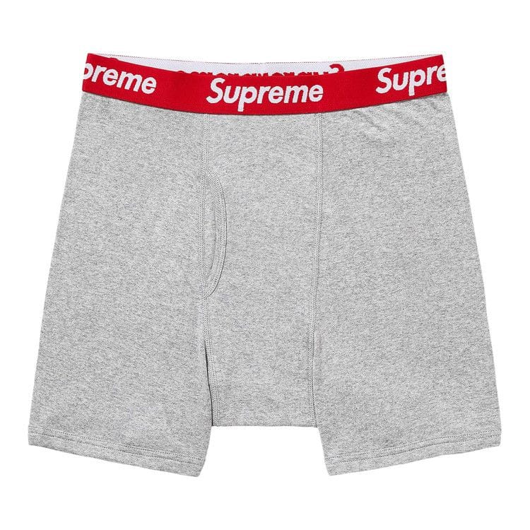 Supreme x Hanes Boxer Briefs (2 Pack) Heather Grey