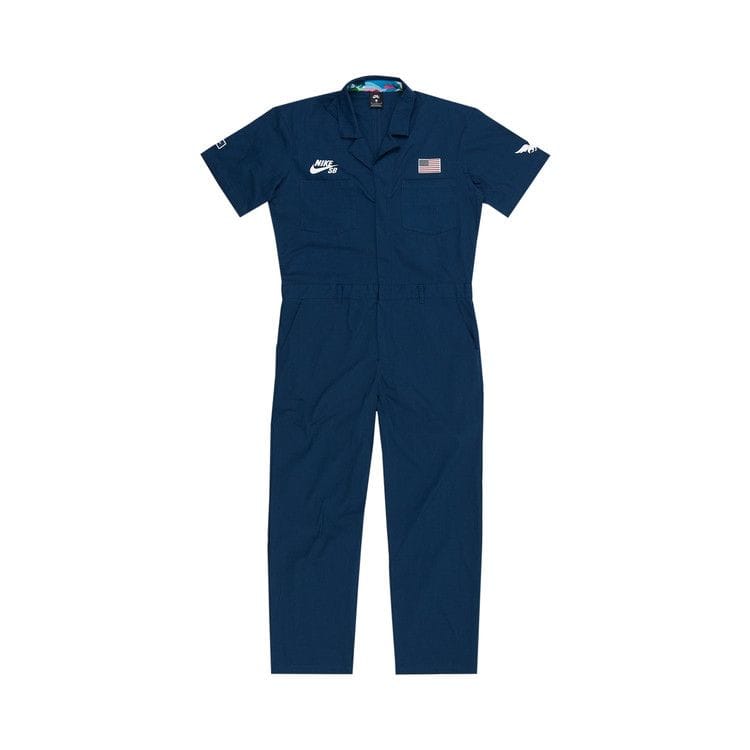 Nike SB x Parra USA Federation Kit Skate Coveralls Brave Blue/White