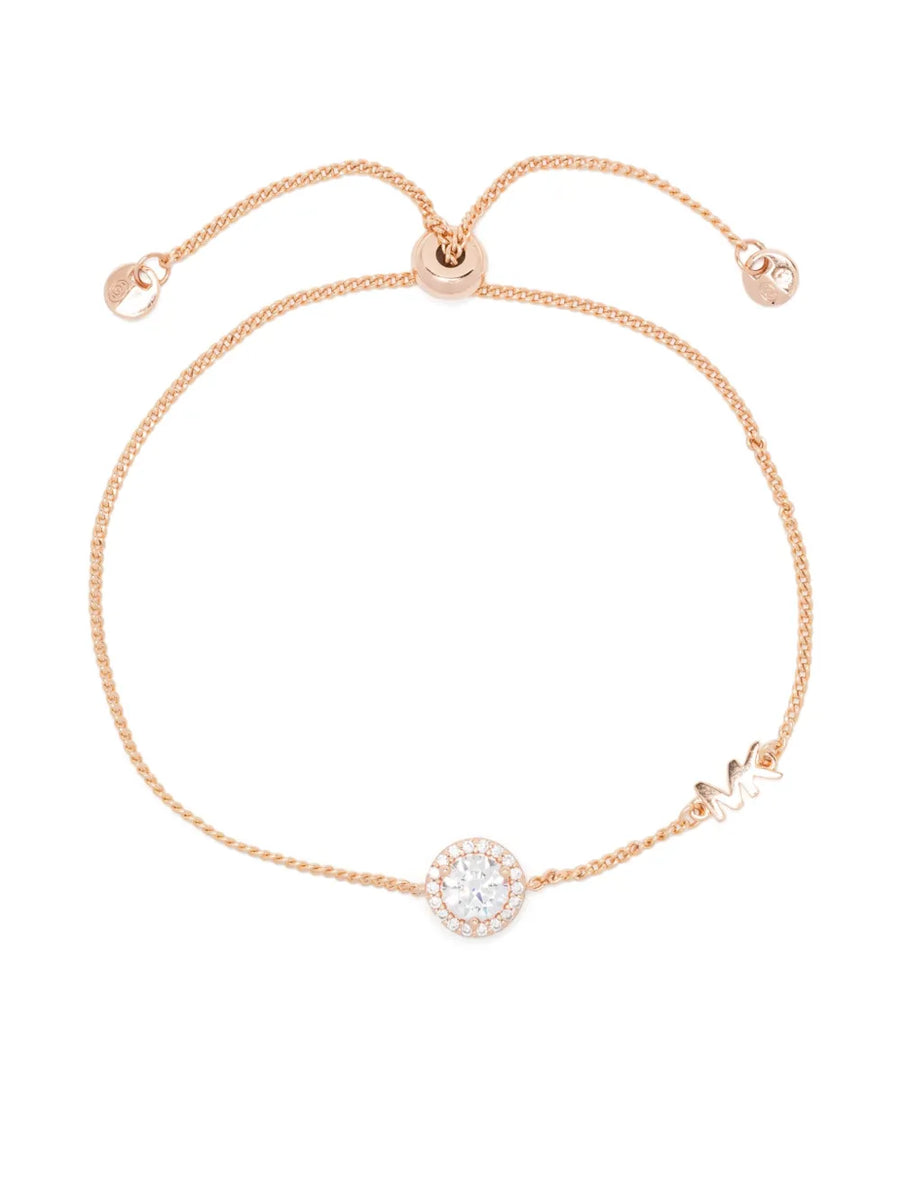 Pavé halo slider bracelet
