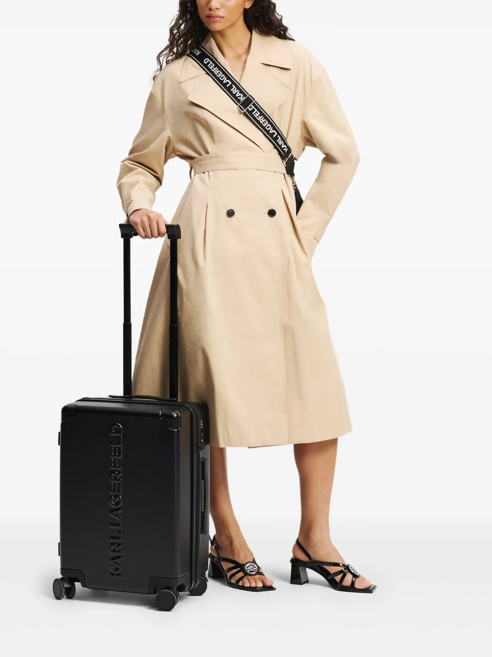 hard-shell cabin suitcase