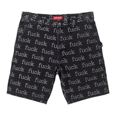Supreme Fuck Painter Shorts Black
