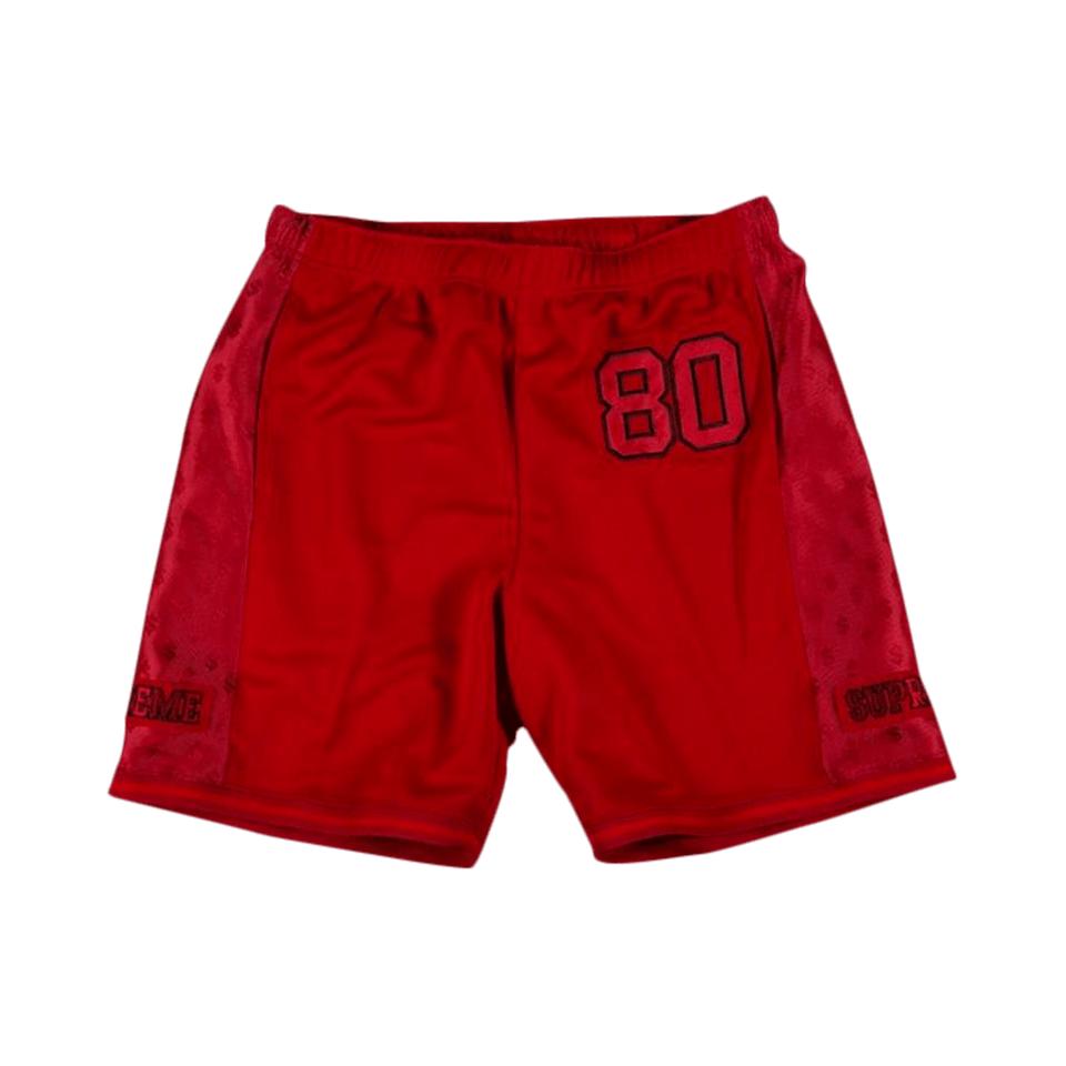Supreme Monogram Shorts Red