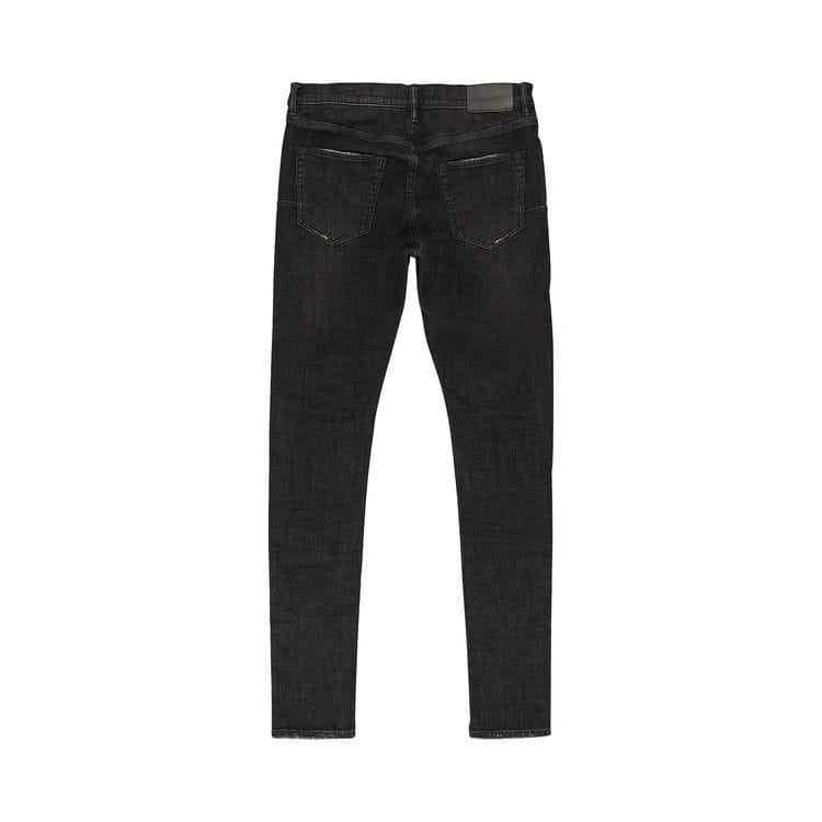 PURPLE BRAND Over Spray Skinny Jeans Black