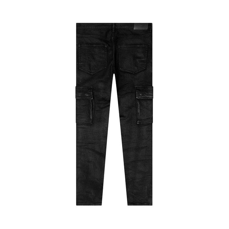 PURPLE BRAND Cargo Flare Pants Black Resin