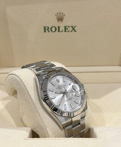 Rolex | Datejust | 126334 | White gold | 41 mm | Steel | Silver | Automatic