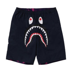 BAPE Color Camo Shark Reversible Shorts Purple