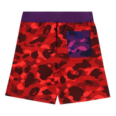 BAPE Crazy Camo Shark Sweat Shorts Navy