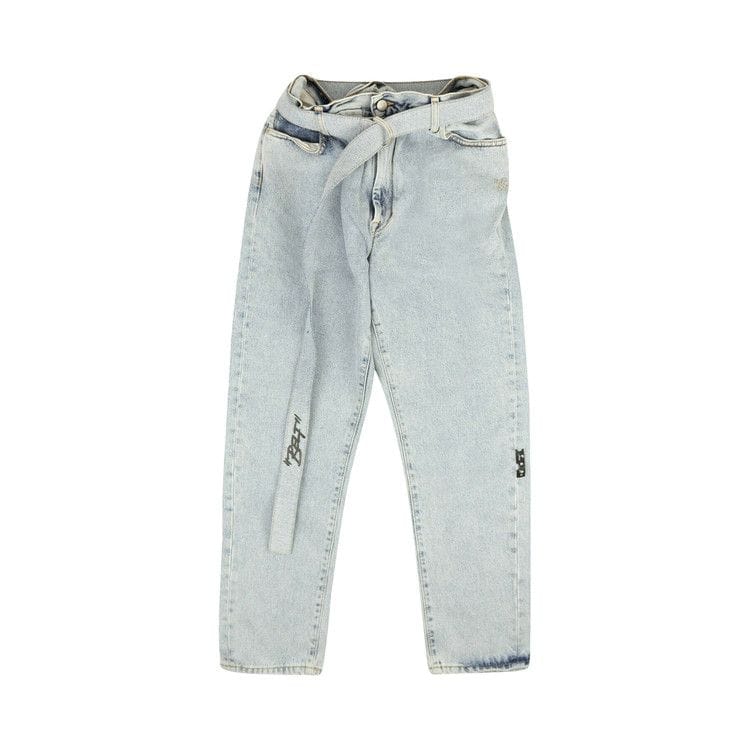 Off-White Stripe Low Crotch Jean Blue/Black