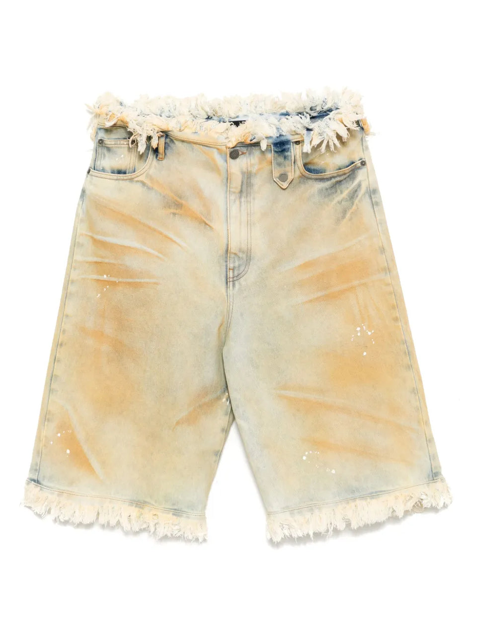 Wide-leg denim jeans