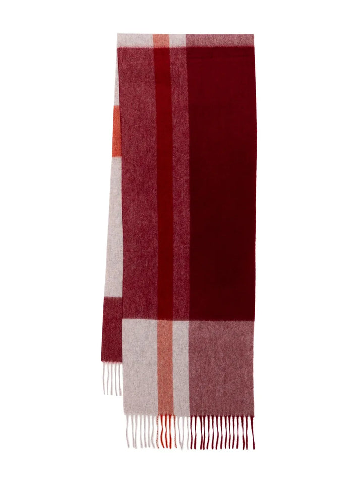 cashmere checked scarf
