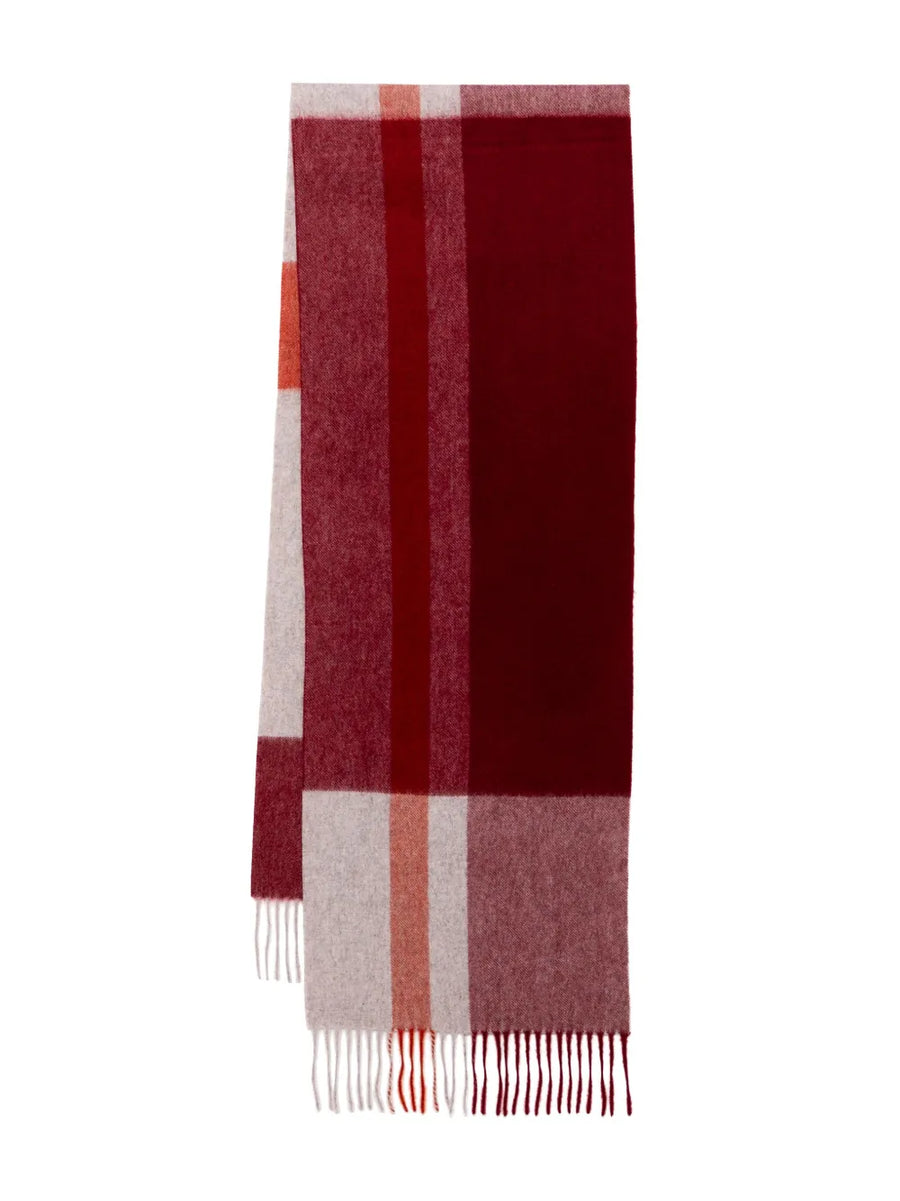 cashmere checked scarf