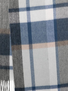 cashmere checked scarf