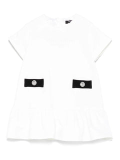 logo-embroidered dress set