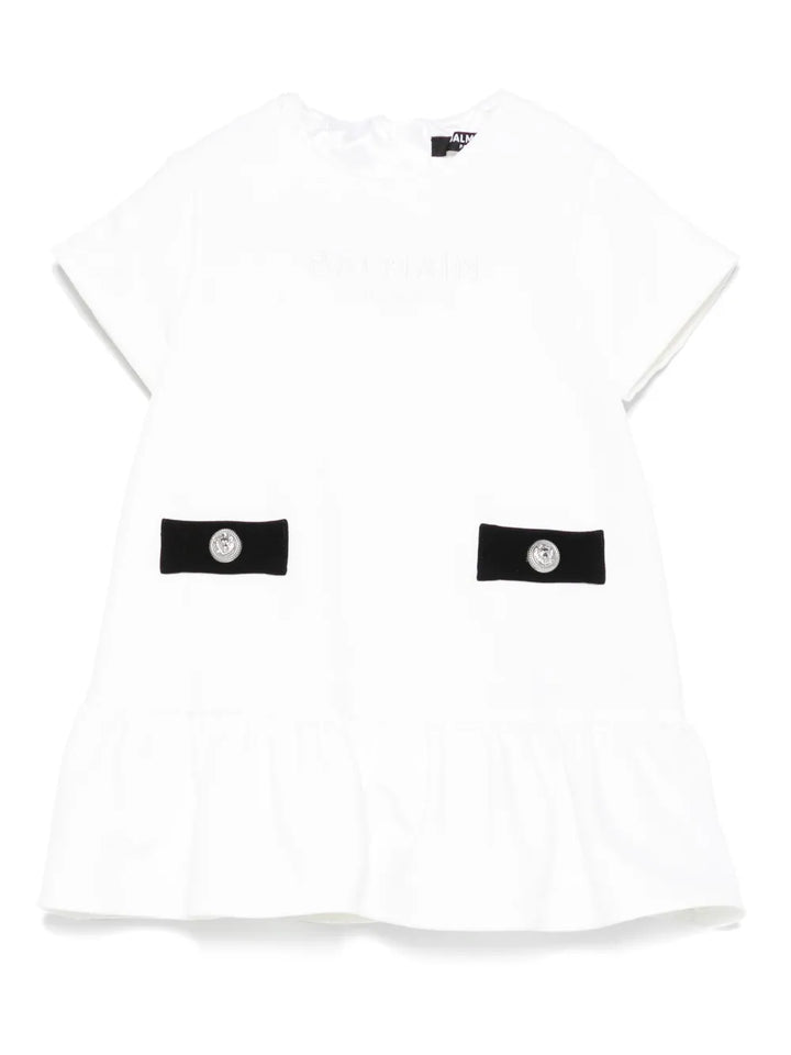 logo-embroidered dress set