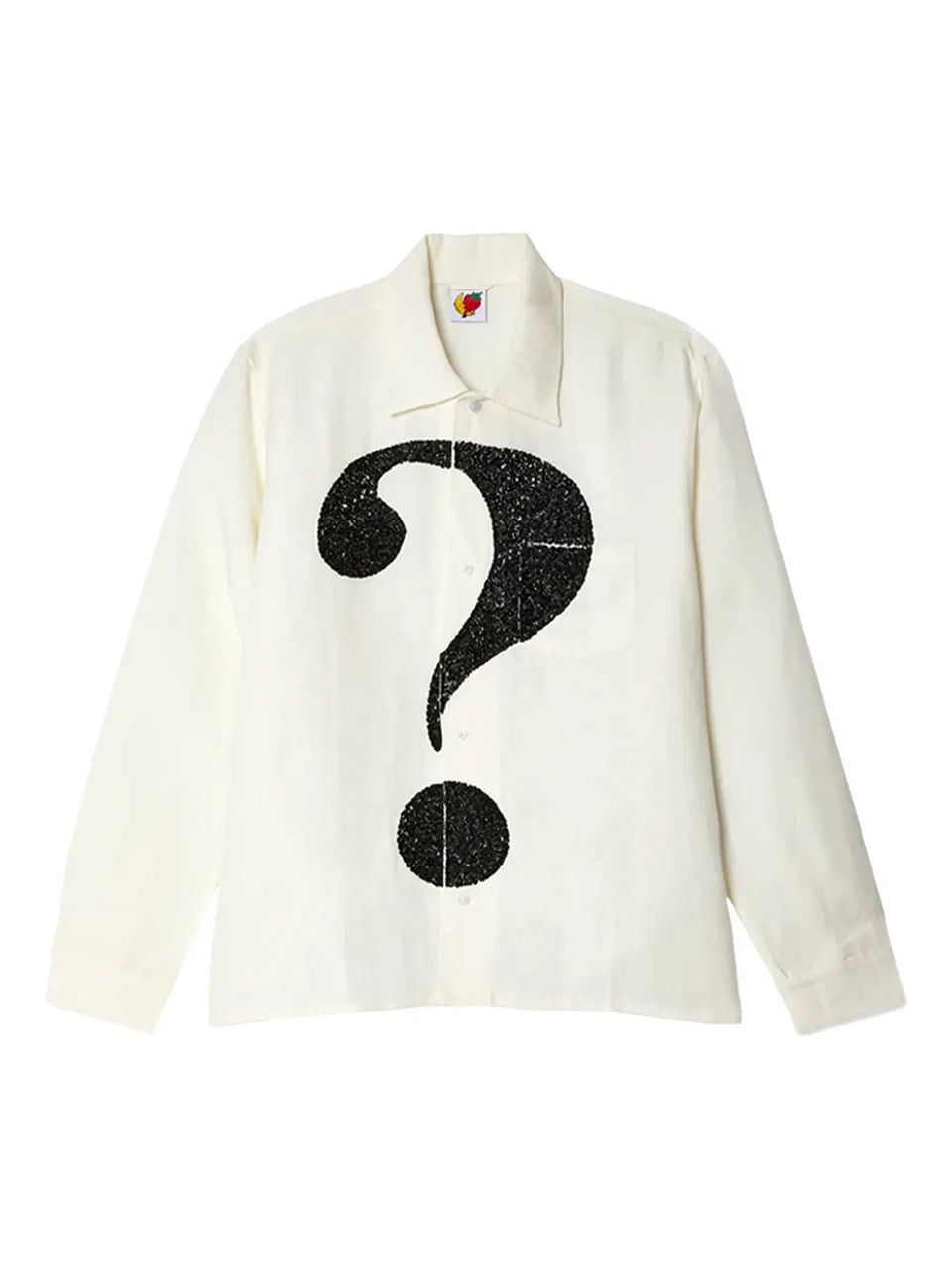 question mark-detail shirt