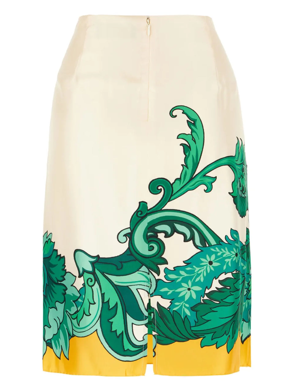 Silk Midi Skirt