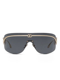 logo-plaque shield-frame sunglasses