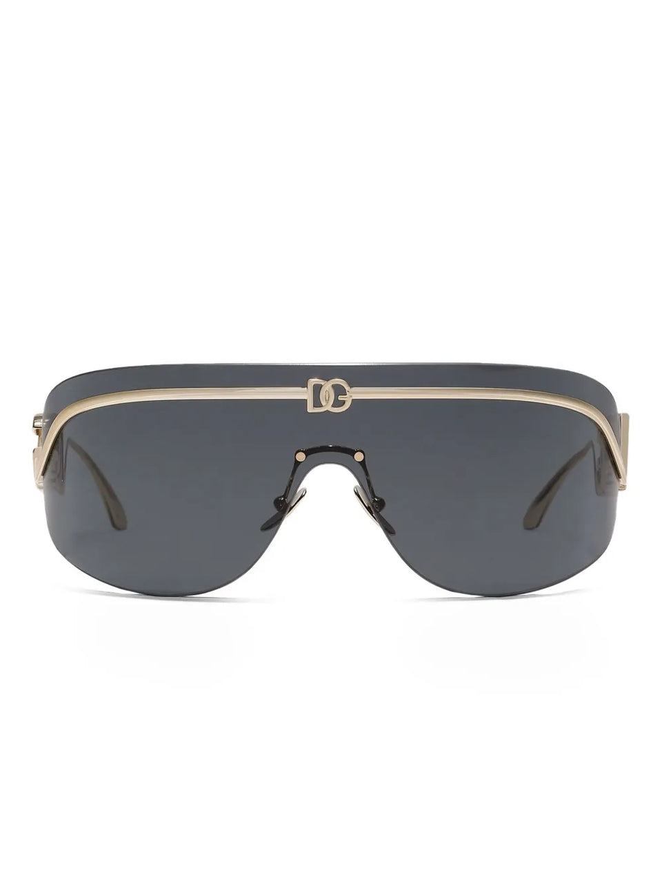 logo-plaque shield-frame sunglasses