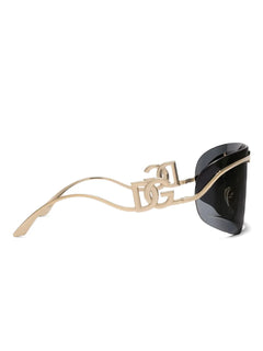 logo-plaque shield-frame sunglasses