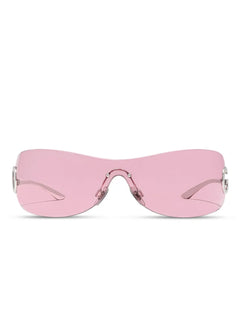 curved-frame sunglasses