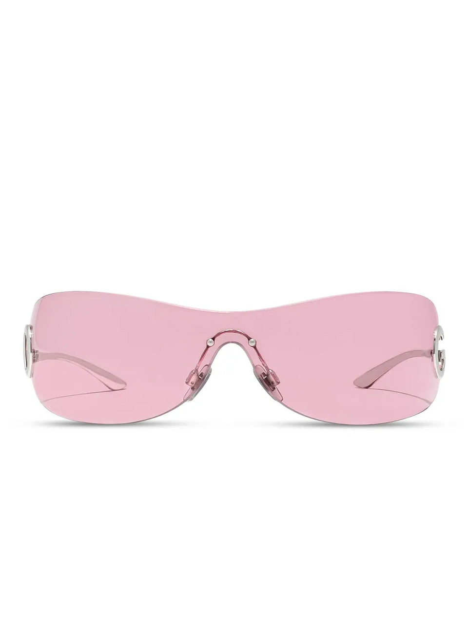 curved-frame sunglasses