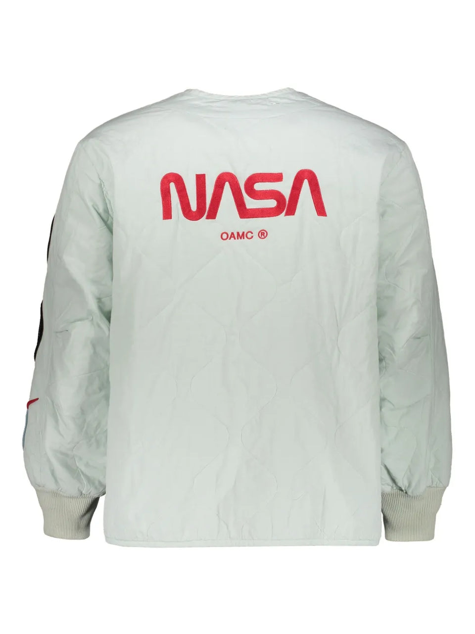 x NASA logo-appliqué bomber jacket