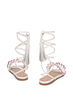 ruffled-strap sandals