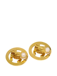 1997 CC turnlock clip-on earrings