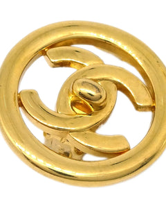 1997 CC turnlock clip-on earrings